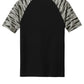 Sport-Tek Drift Camo Colorblock Tee ST376 - Black - Back (flat)
