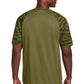 Sport-Tek Drift Camo Colorblock Tee ST376 - Olive Drab Green - Back