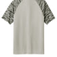 Sport-Tek Drift Camo Colorblock Tee ST376 - Silver - Back (flat)