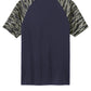 Sport-Tek Drift Camo Colorblock Tee ST376 - True Navy - Back (flat)