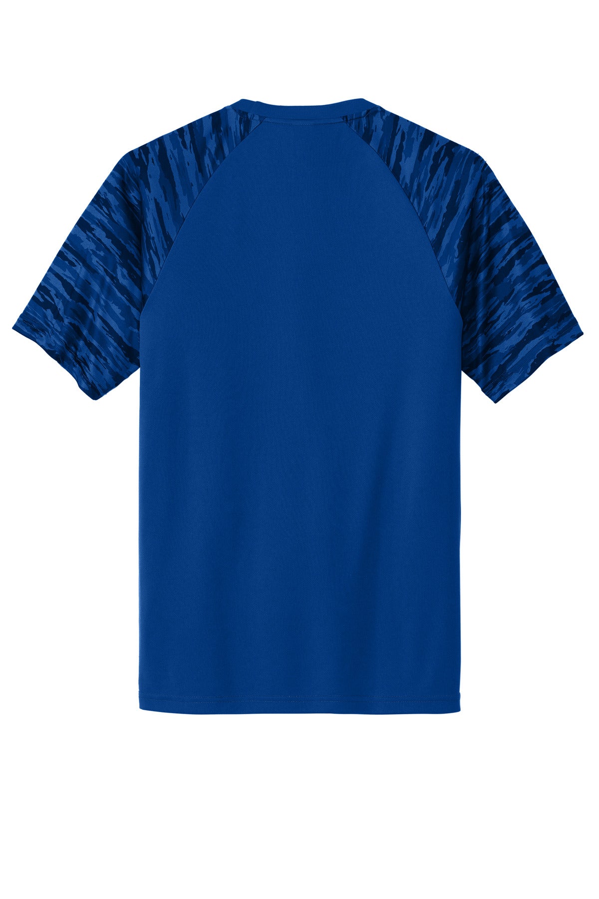 Sport-Tek Drift Camo Colorblock Tee ST376 - True Royal - Back (flat)