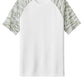 Sport-Tek Drift Camo Colorblock Tee ST376 - White - Front (flat)