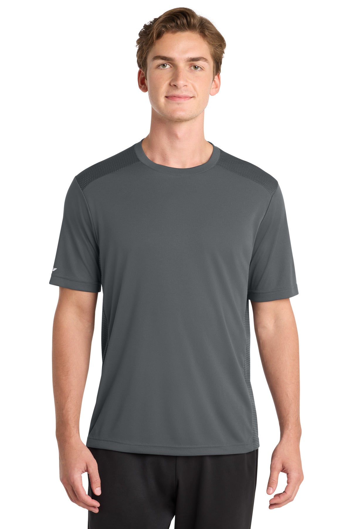 Sport-Tek PosiCharge Elevate Tee ST380 - Iron Grey - Front