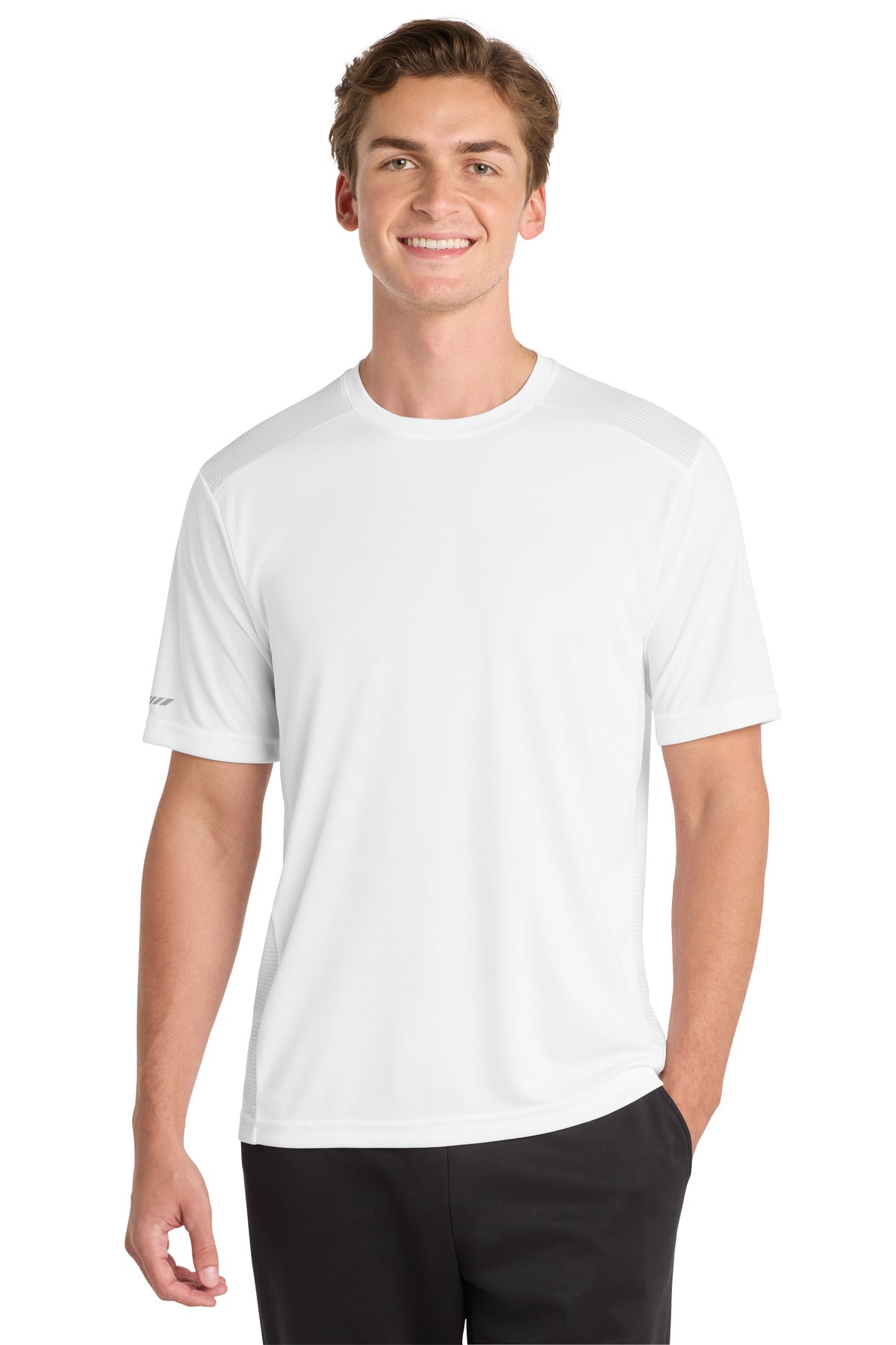 Sport-Tek PosiCharge Elevate Tee ST380 - White - Front