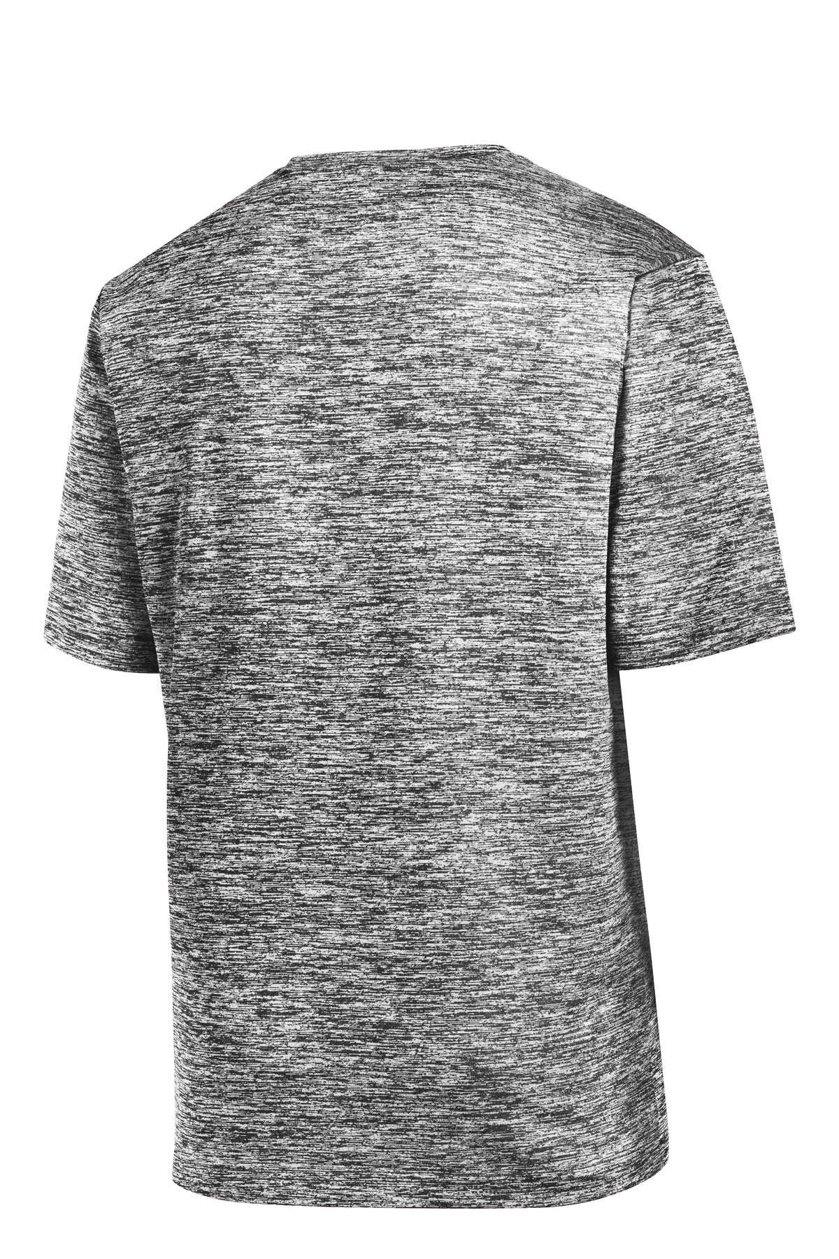 Sport-Tek PosiCharge Electric Heather Tee ST390 - Black Electric - Back (flat)