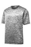 Sport-Tek PosiCharge Electric Heather Tee ST390 - Black Electric - Front (flat)
