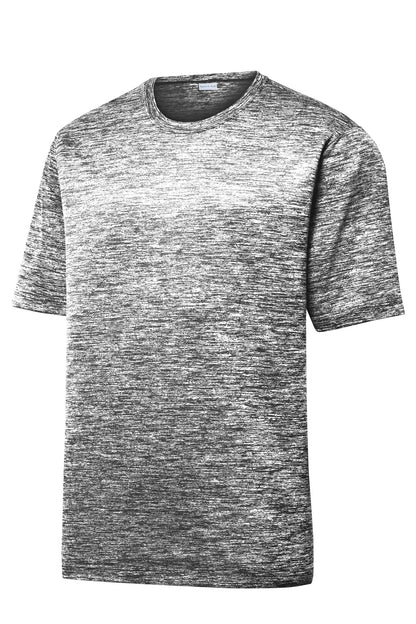 Sport-Tek PosiCharge Electric Heather Tee ST390 - Black Electric - Front (flat)