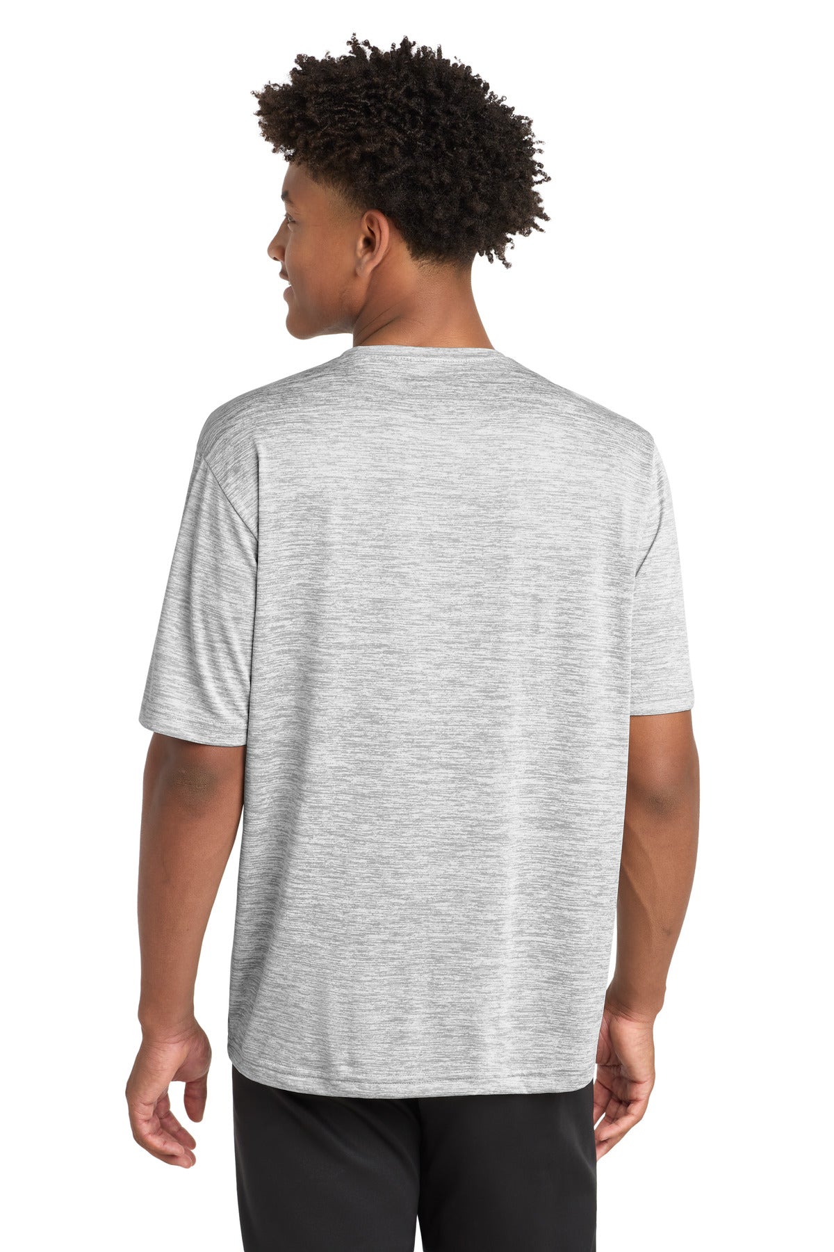 Sport-Tek PosiCharge Electric Heather Tee ST390 - Silver Electric - Back