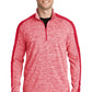 Sport-Tek ®  PosiCharge ®  Electric Heather Colorblock 1/4-Zip Pullover. ST397