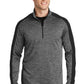 Sport-Tek ®  PosiCharge ®  Electric Heather Colorblock 1/4-Zip Pullover. ST397