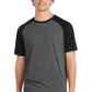 Sport-Tek  ®  PosiCharge  ®  Tri-Blend Wicking Raglan Tee. ST400