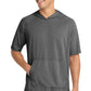 Sport-Tek  ®  PosiCharge  ®  Tri-Blend Wicking Short Sleeve Hoodie. ST404