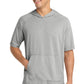 Sport-Tek  ®  PosiCharge  ®  Tri-Blend Wicking Short Sleeve Hoodie. ST404