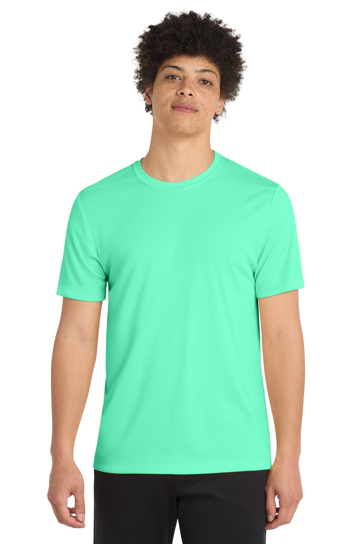 Sport-Tek Posi-UV Pro Tee ST420 - Bright Seafoam - Front
