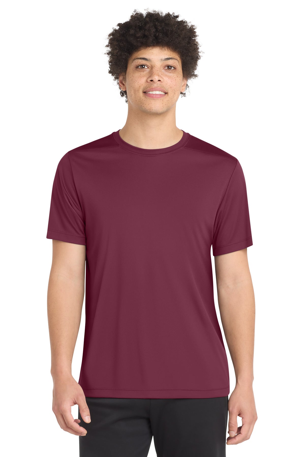 Sport-Tek Posi-UV Pro Tee ST420 - Cardinal - Front