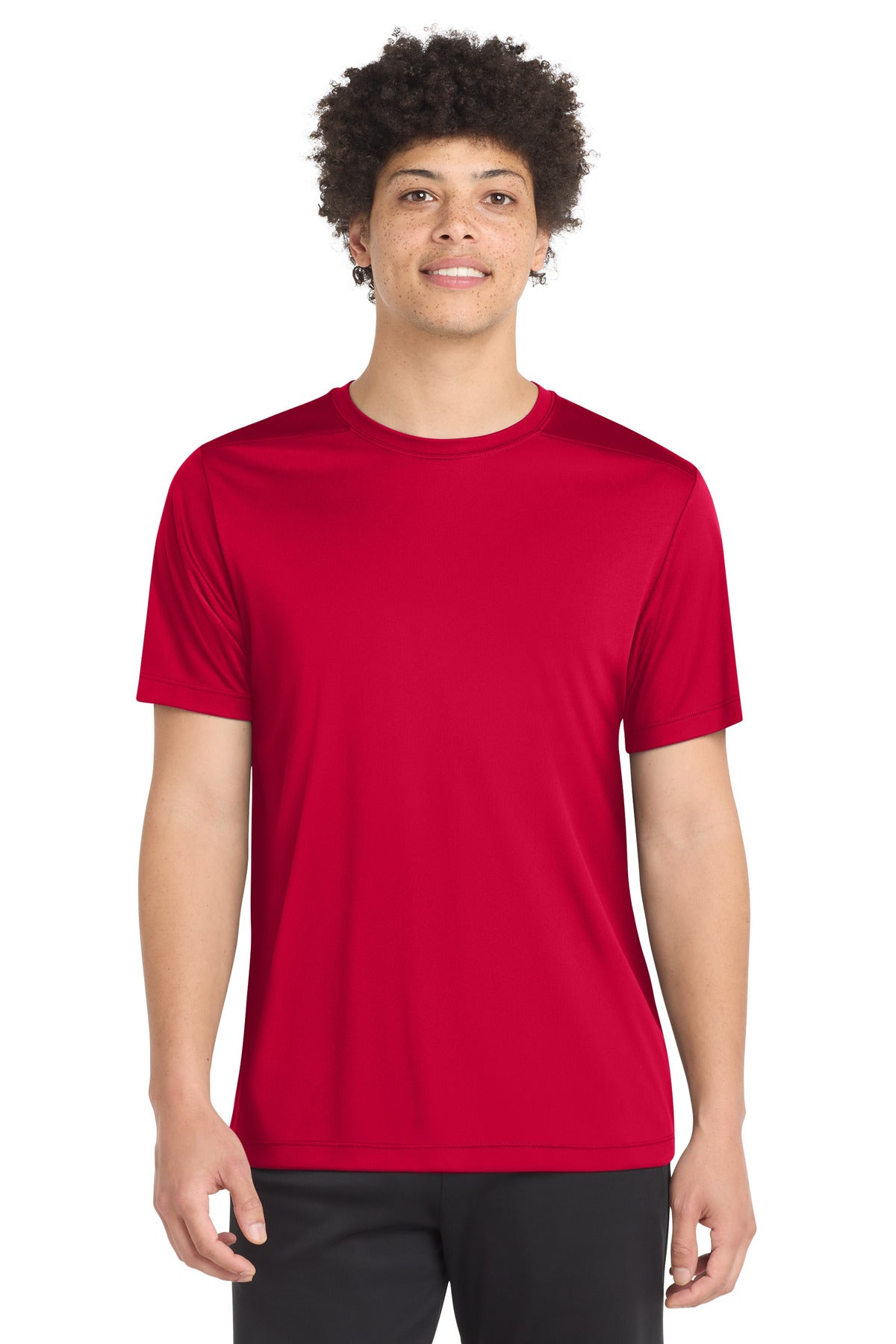 Sport-Tek Posi-UV Pro Tee ST420 - Deep Red - Front