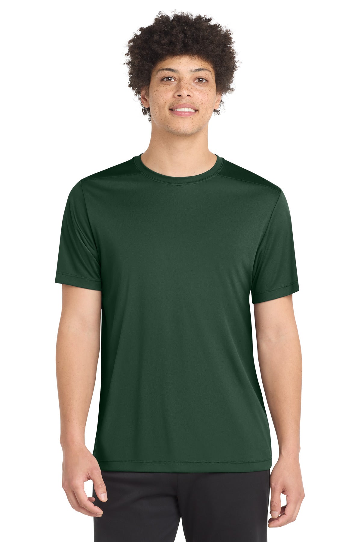 Sport-Tek Posi-UV Pro Tee ST420 - Forest Green - Front