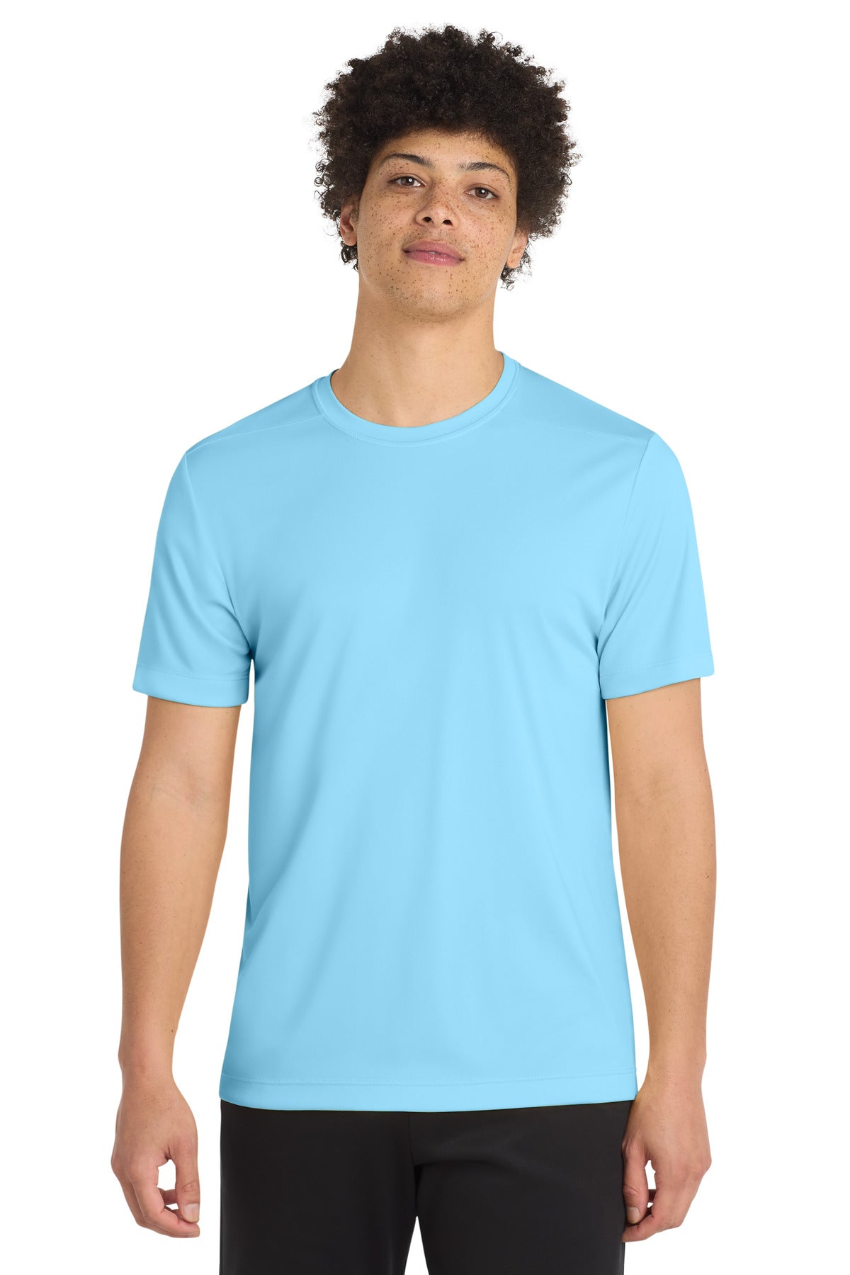 Sport-Tek Posi-UV Pro Tee ST420 - Light Blue - Front