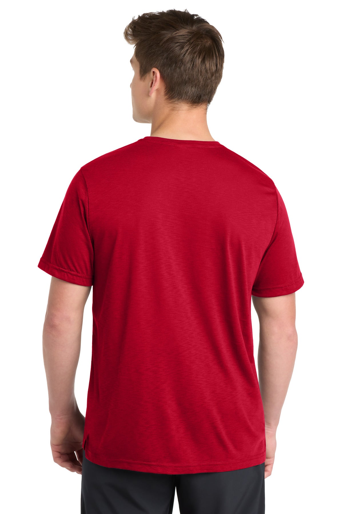 Sport-Tek PosiCharge Strive Tee ST430 - Deep Red - Back