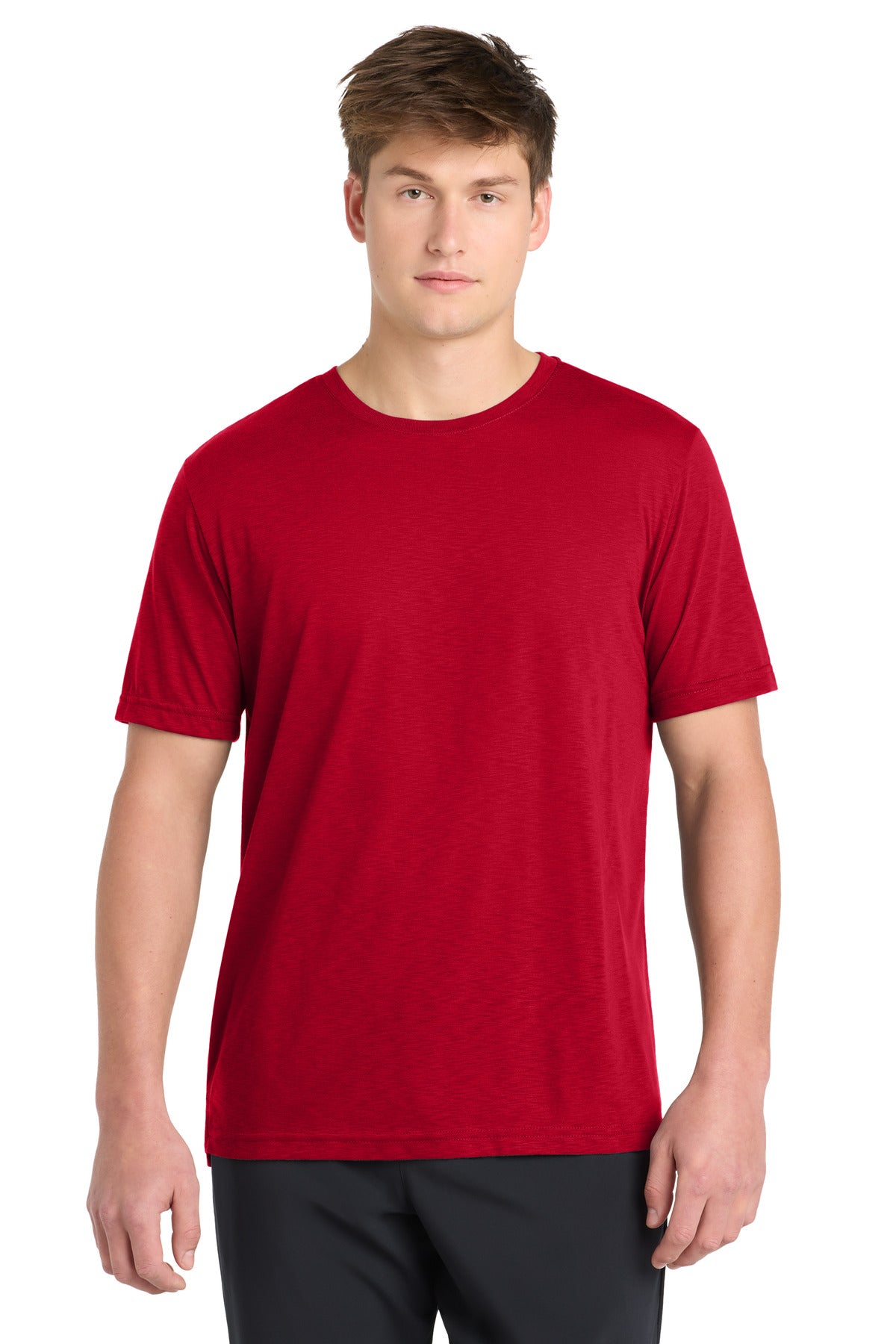 Sport-Tek PosiCharge Strive Tee ST430 - Deep Red - Front