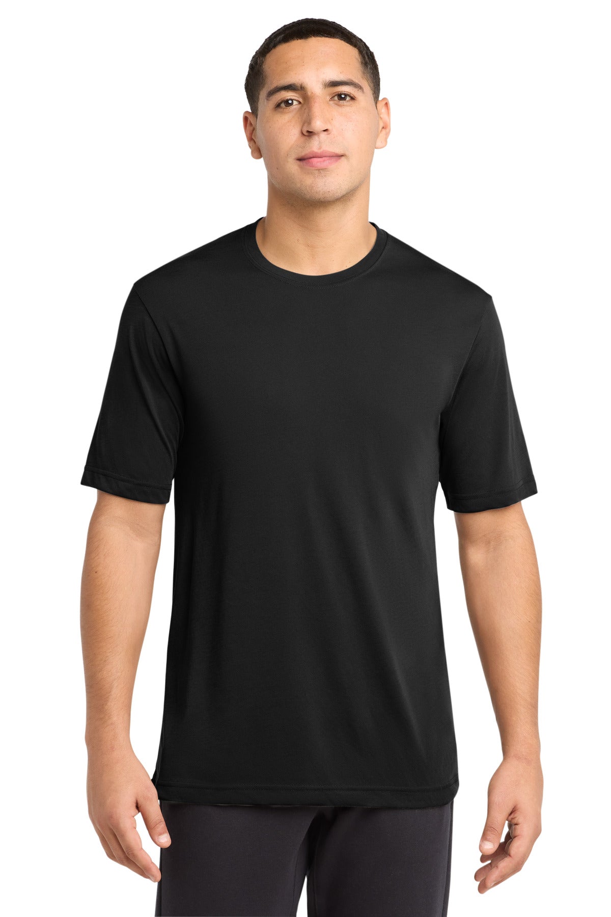 Sport-Tek PosiCharge Competitor Cotton Touch Tee ST450 - Black - Front
