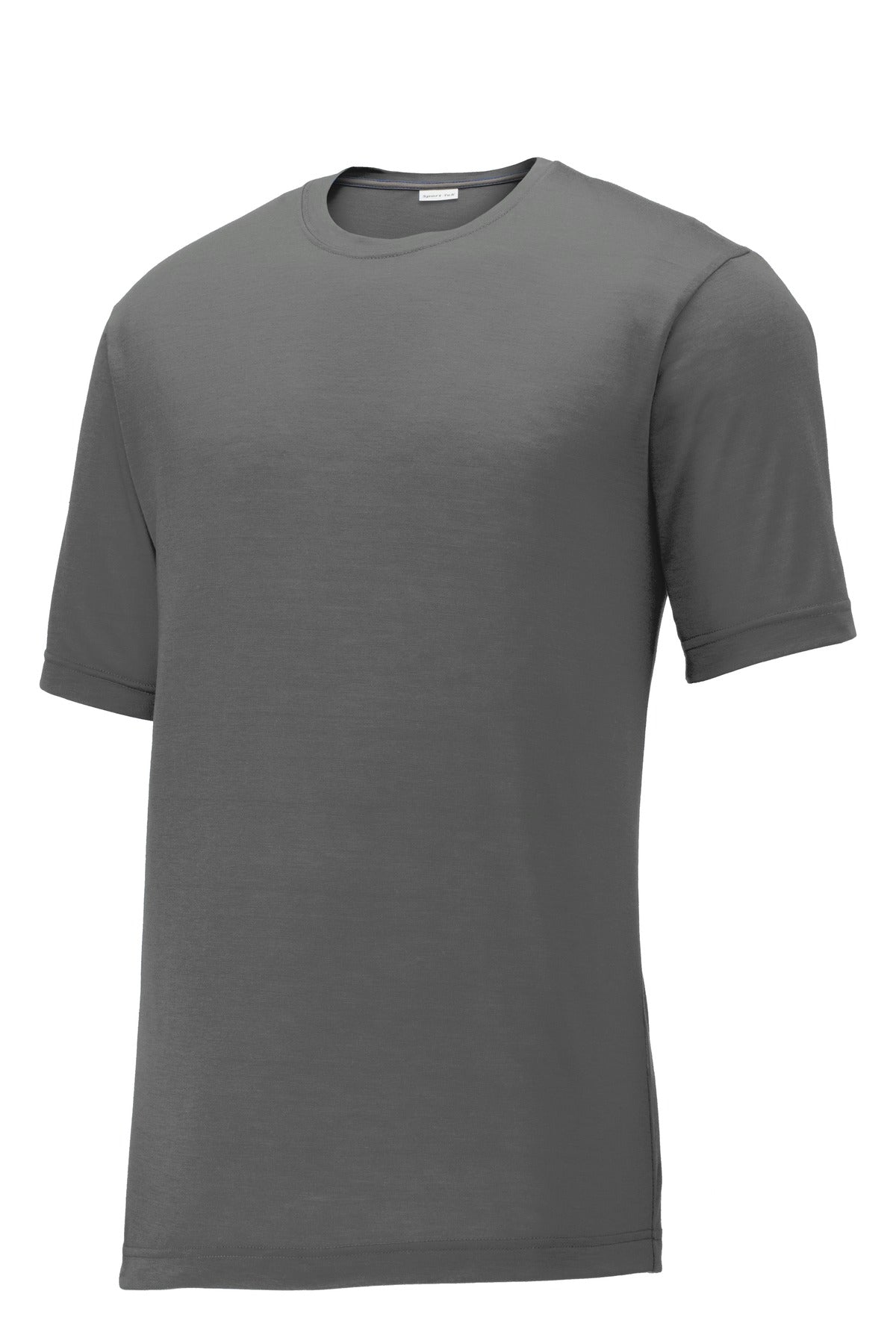 Sport-Tek PosiCharge Competitor Cotton Touch Tee ST450 - Dark Smoke Grey - Front (flat)