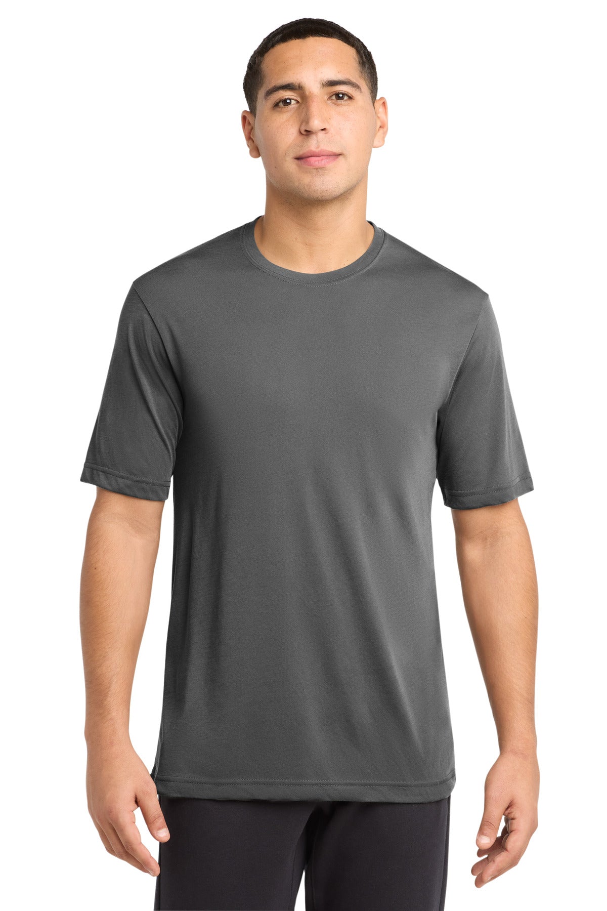 Sport-Tek PosiCharge Competitor Cotton Touch Tee ST450 - Dark Smoke Grey - Front