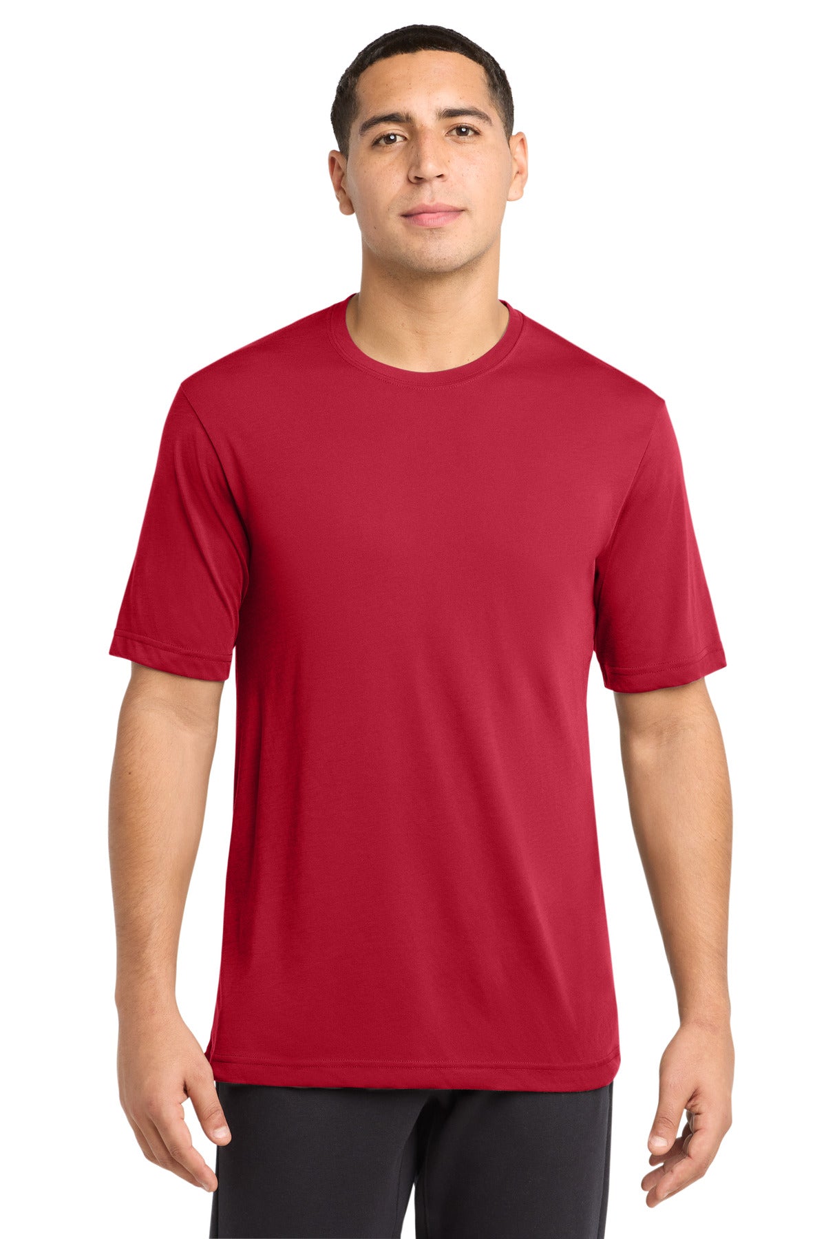 Sport-Tek PosiCharge Competitor Cotton Touch Tee ST450 - Deep Red - Front