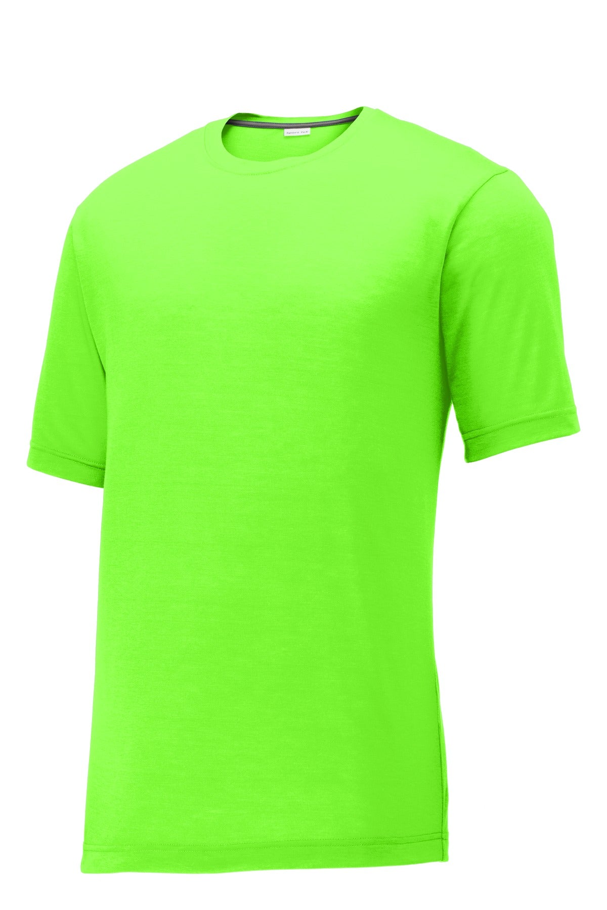 Sport-Tek PosiCharge Competitor Cotton Touch Tee ST450 - Neon Green - Front (flat)