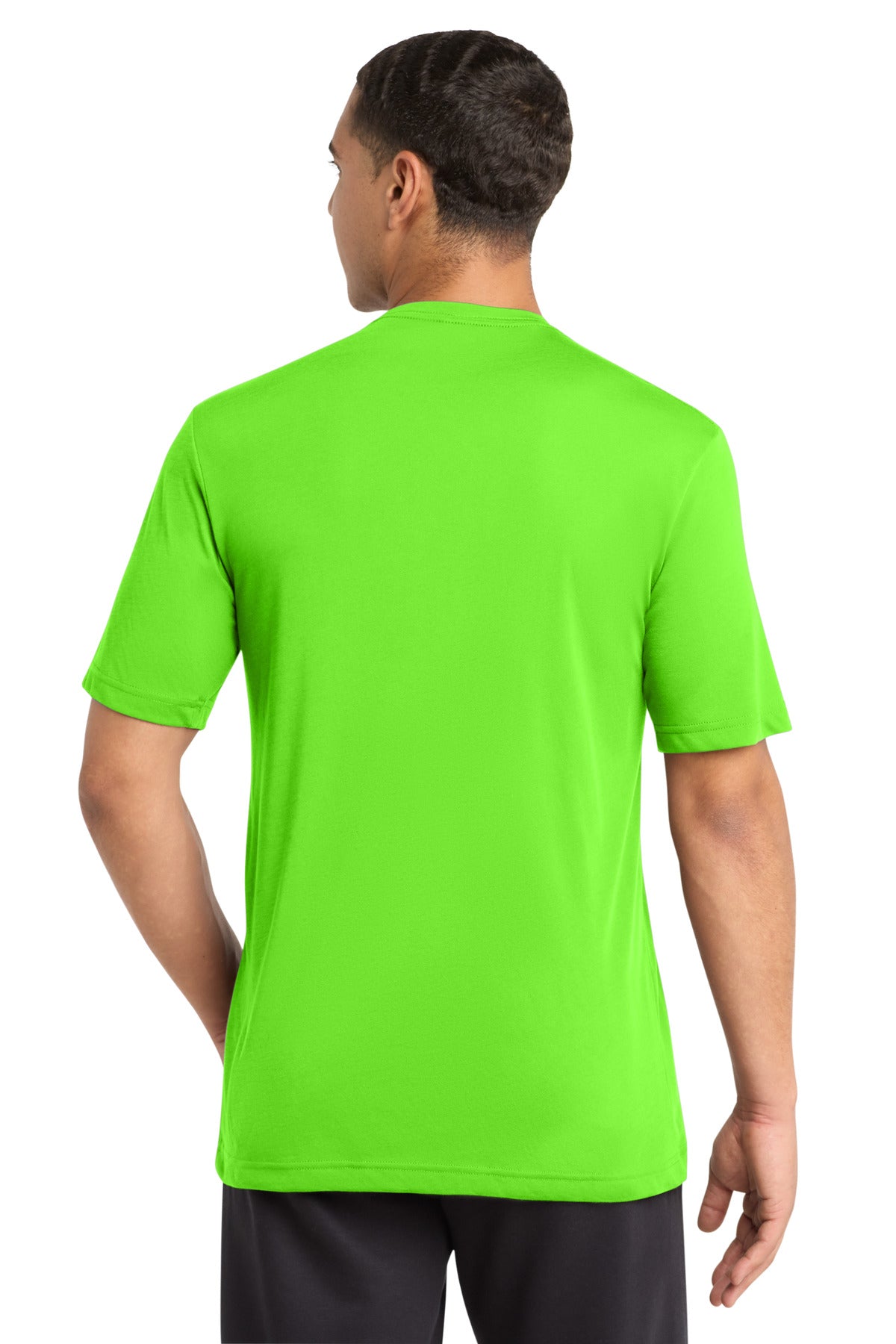 Sport-Tek PosiCharge Competitor Cotton Touch Tee ST450 - Neon Green - Back