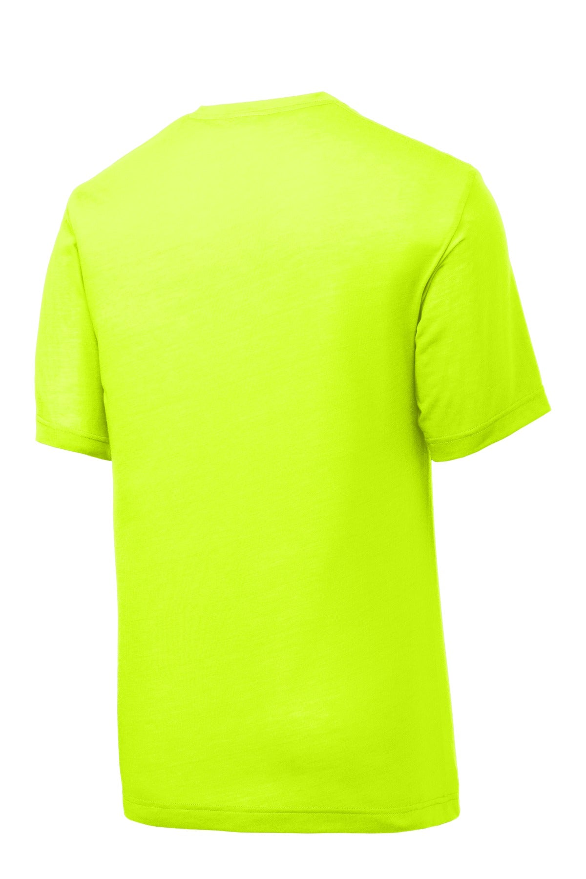 Sport-Tek PosiCharge Competitor Cotton Touch Tee ST450 - Neon Yellow - Back (flat)