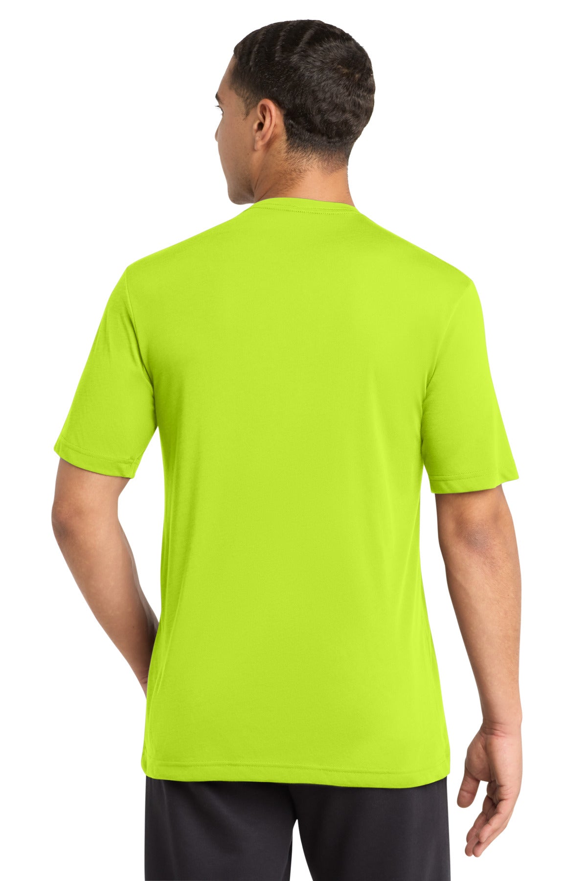 Sport-Tek PosiCharge Competitor Cotton Touch Tee ST450 - Neon Yellow - Back