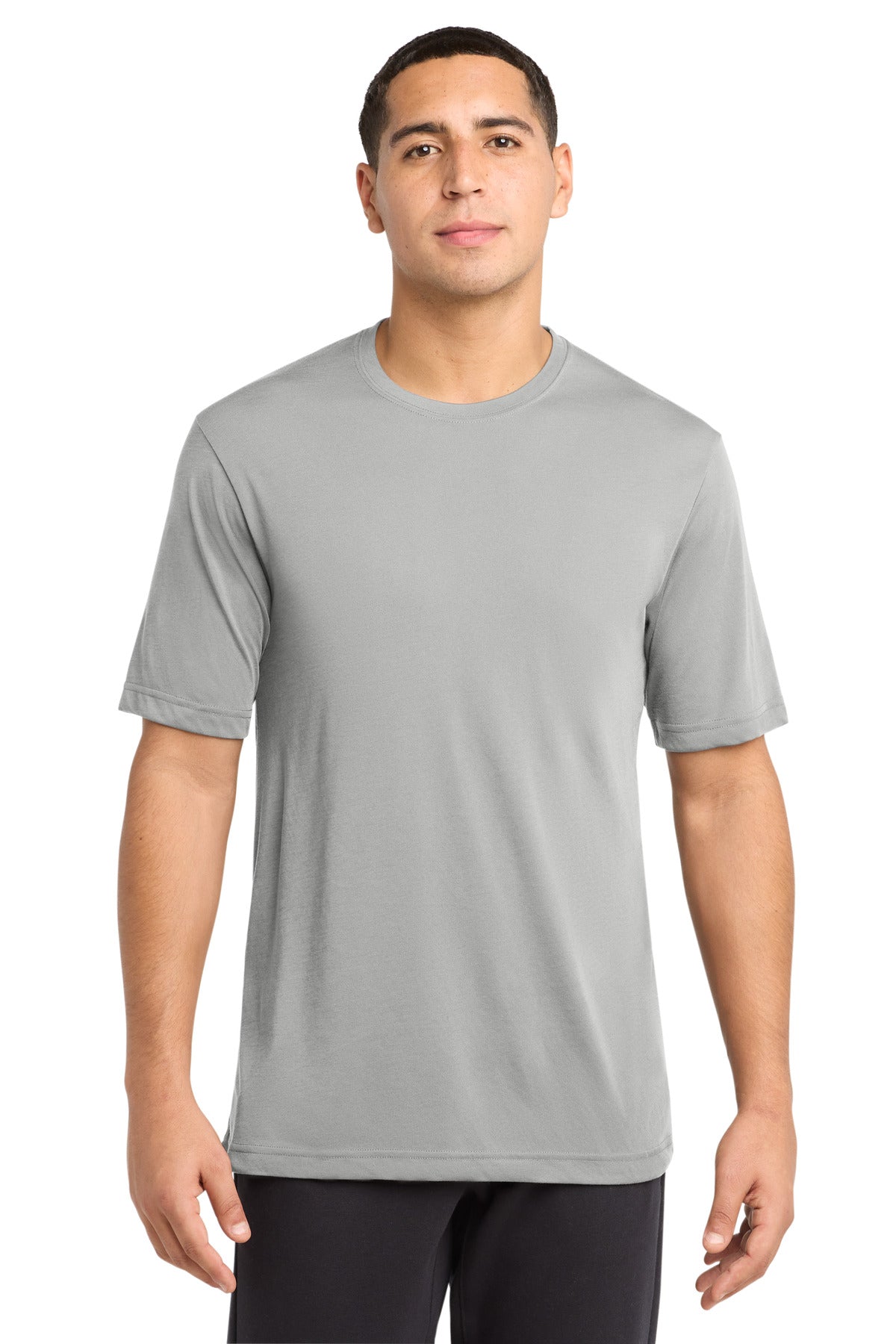 Sport-Tek PosiCharge Competitor Cotton Touch Tee ST450 - Silver - Front