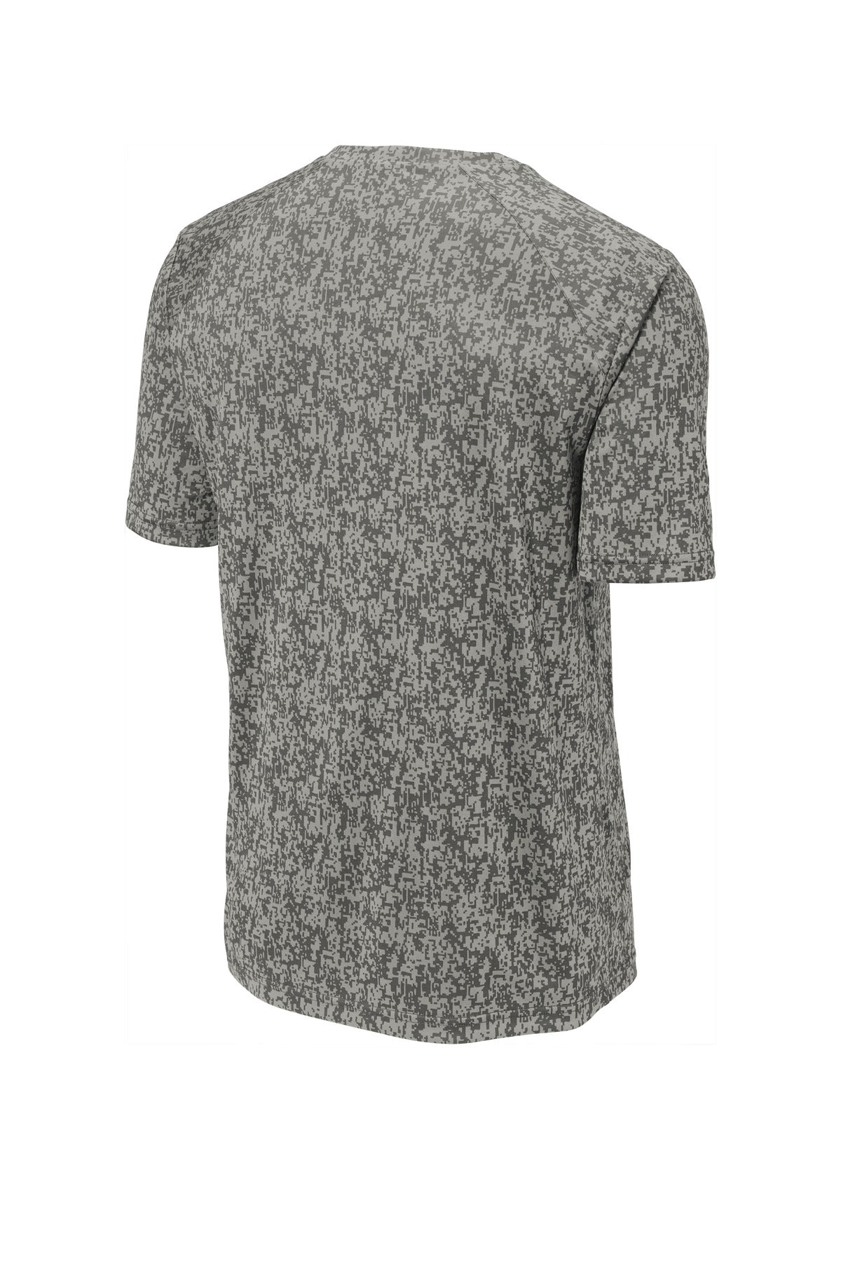 Sport-Tek Digi Camo Tee ST460 - Grey Concrete - Back (flat)