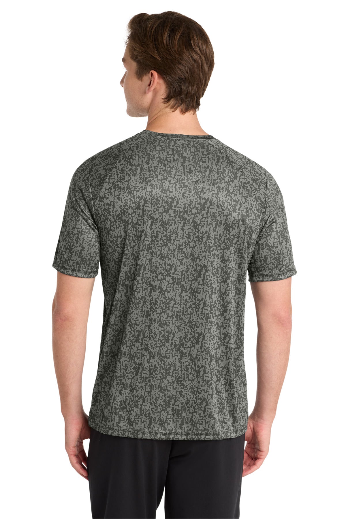 Sport-Tek Digi Camo Tee ST460 - Grey Concrete - Back