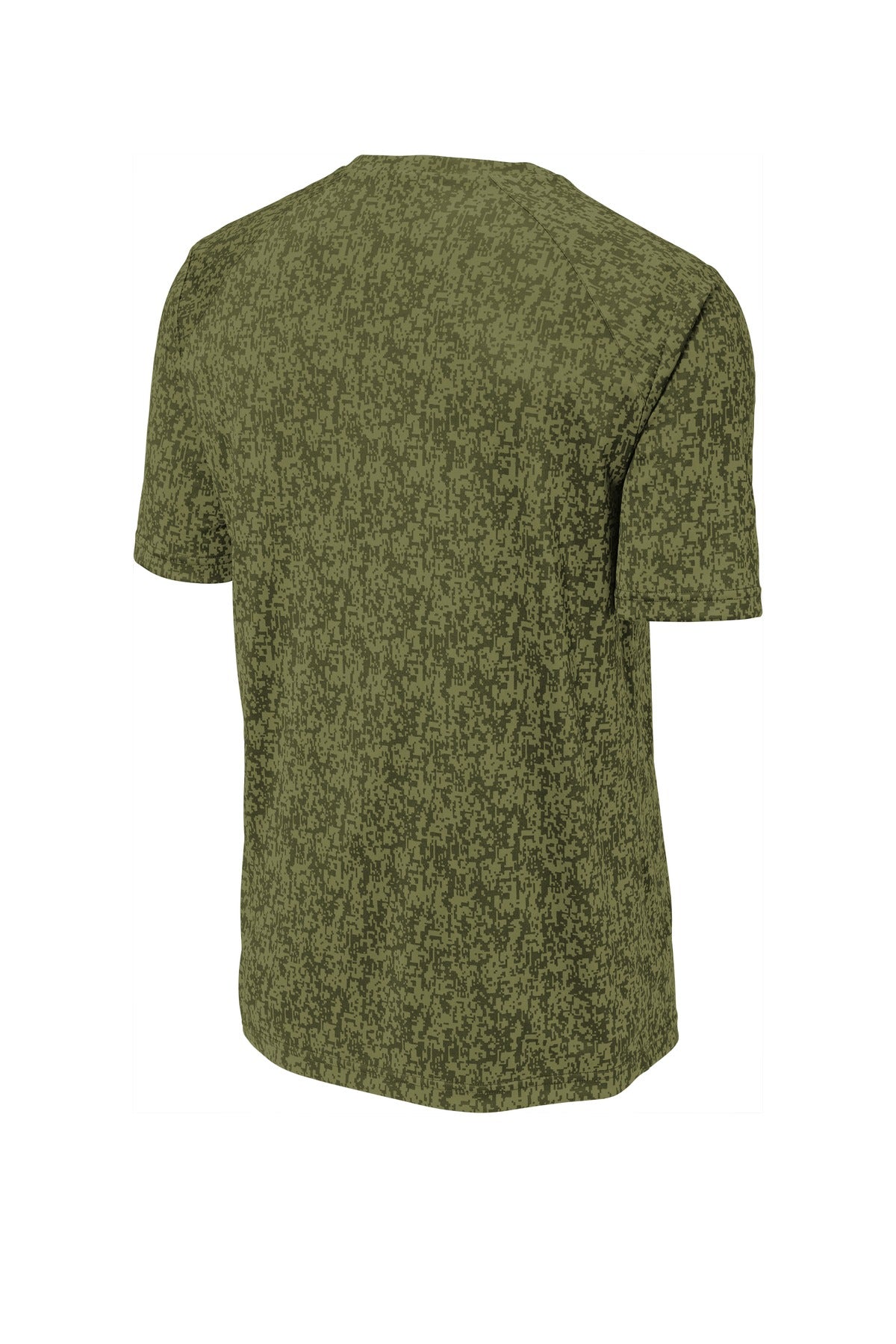 Sport-Tek Digi Camo Tee ST460 - Olive Drab Green - Back (flat)