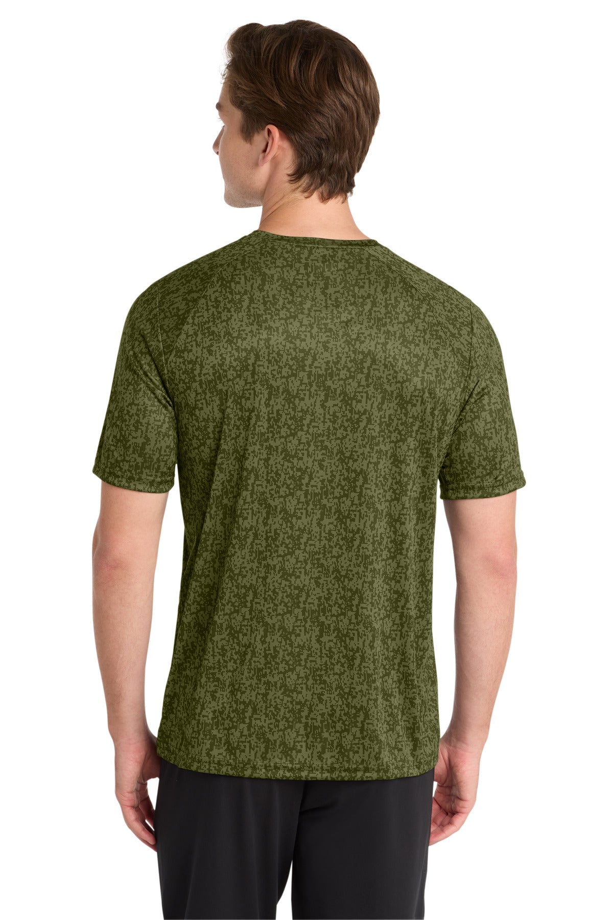 Sport-Tek Digi Camo Tee ST460 - Olive Drab Green - Back