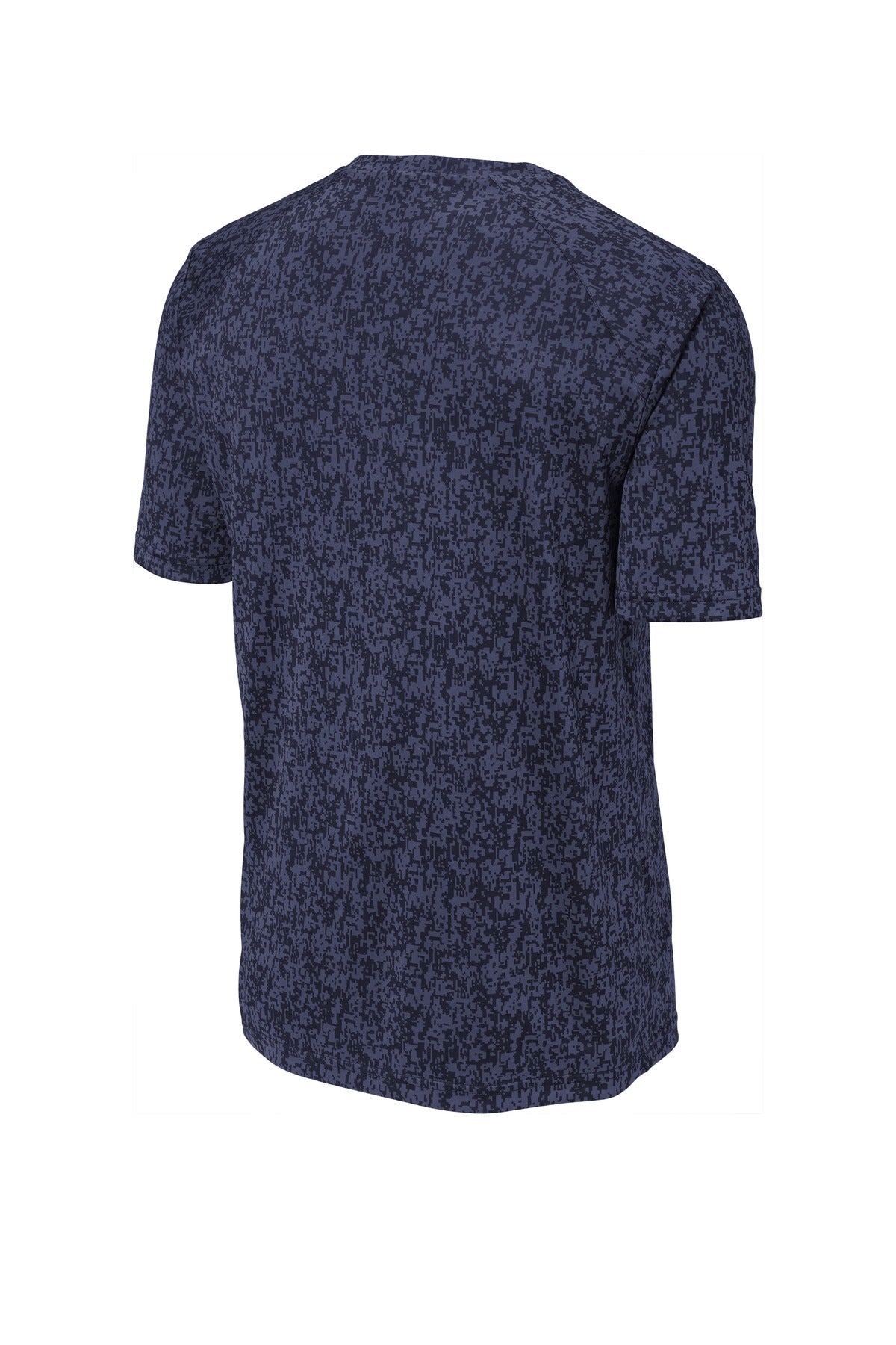 Sport-Tek Digi Camo Tee ST460 - True Navy - Back (flat)