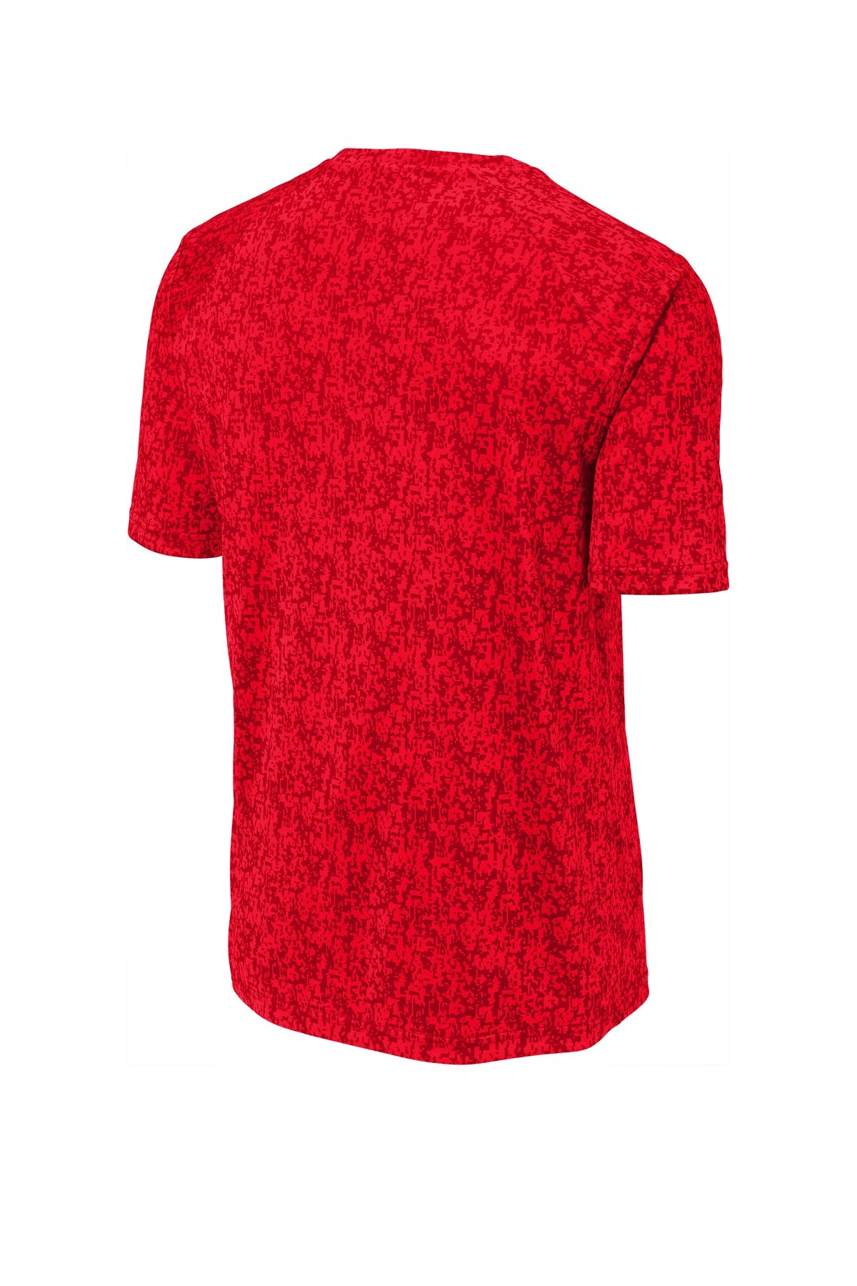 Sport-Tek Digi Camo Tee ST460 - True Red - Back (flat)