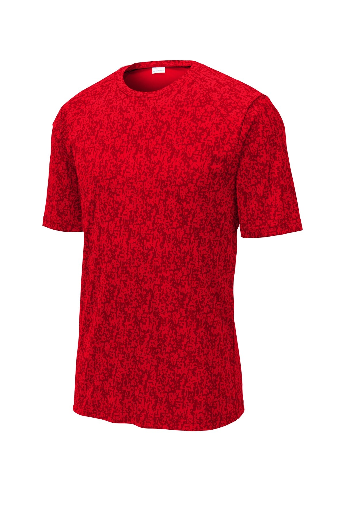 Sport-Tek Digi Camo Tee ST460 - True Red - Front (flat)