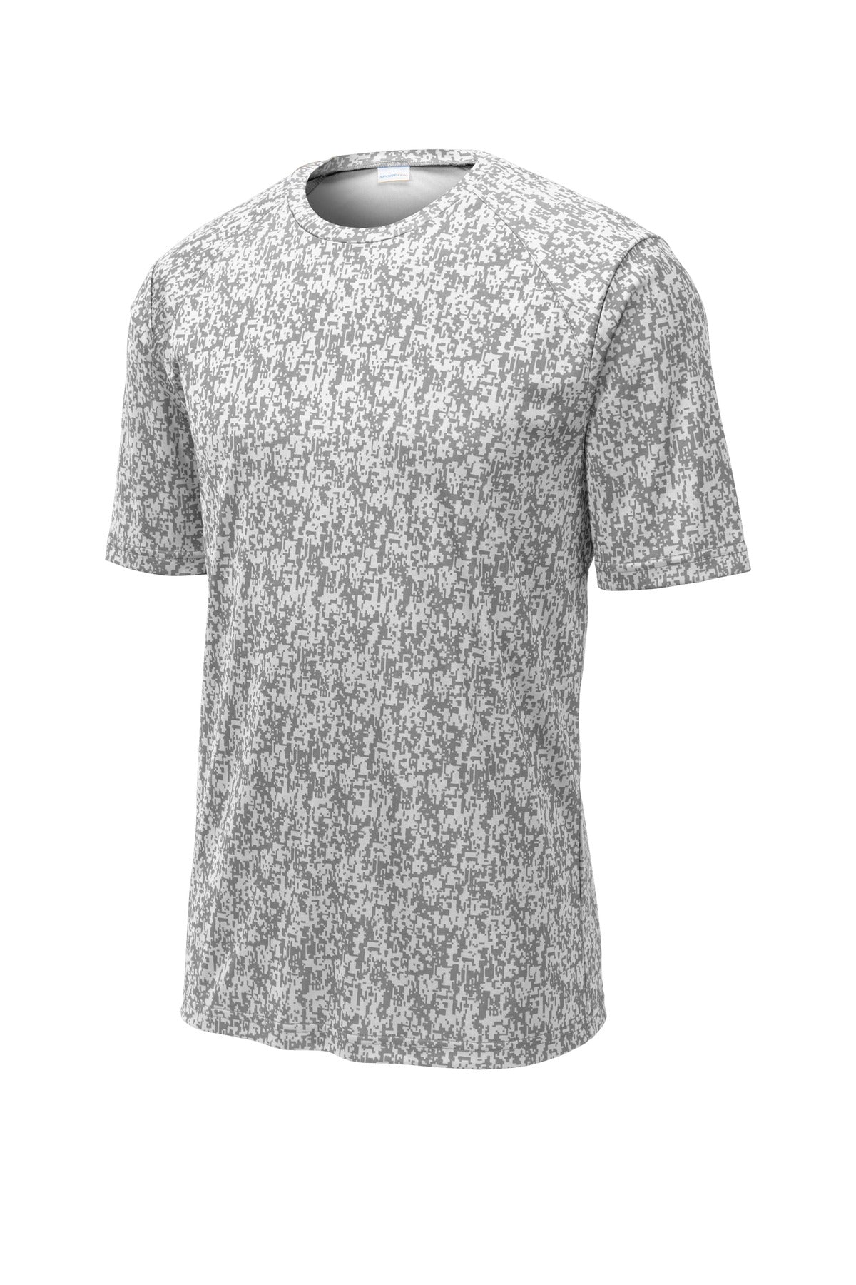 Sport-Tek Digi Camo Tee ST460 - White - Front (flat)