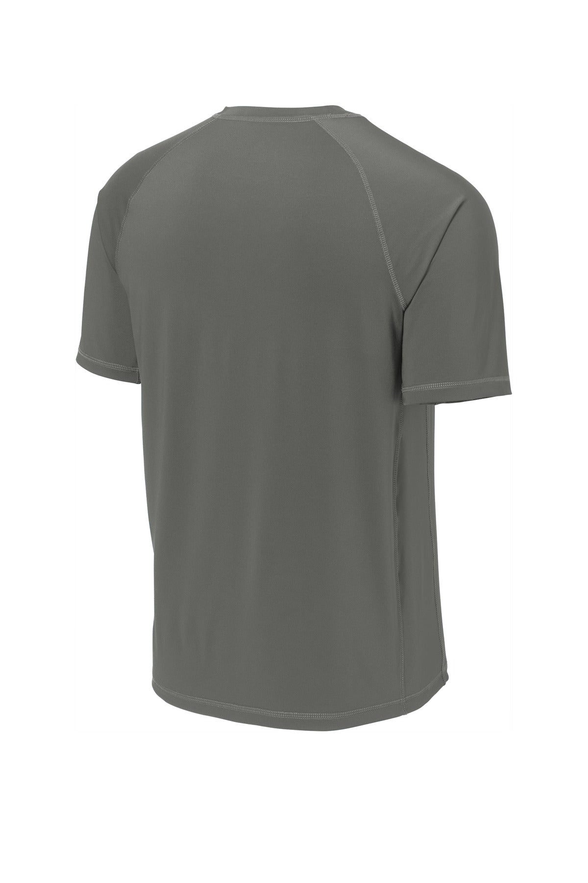 Sport-Tek Rashguard Tee ST470 - Dark Smoke Grey - Back (flat)