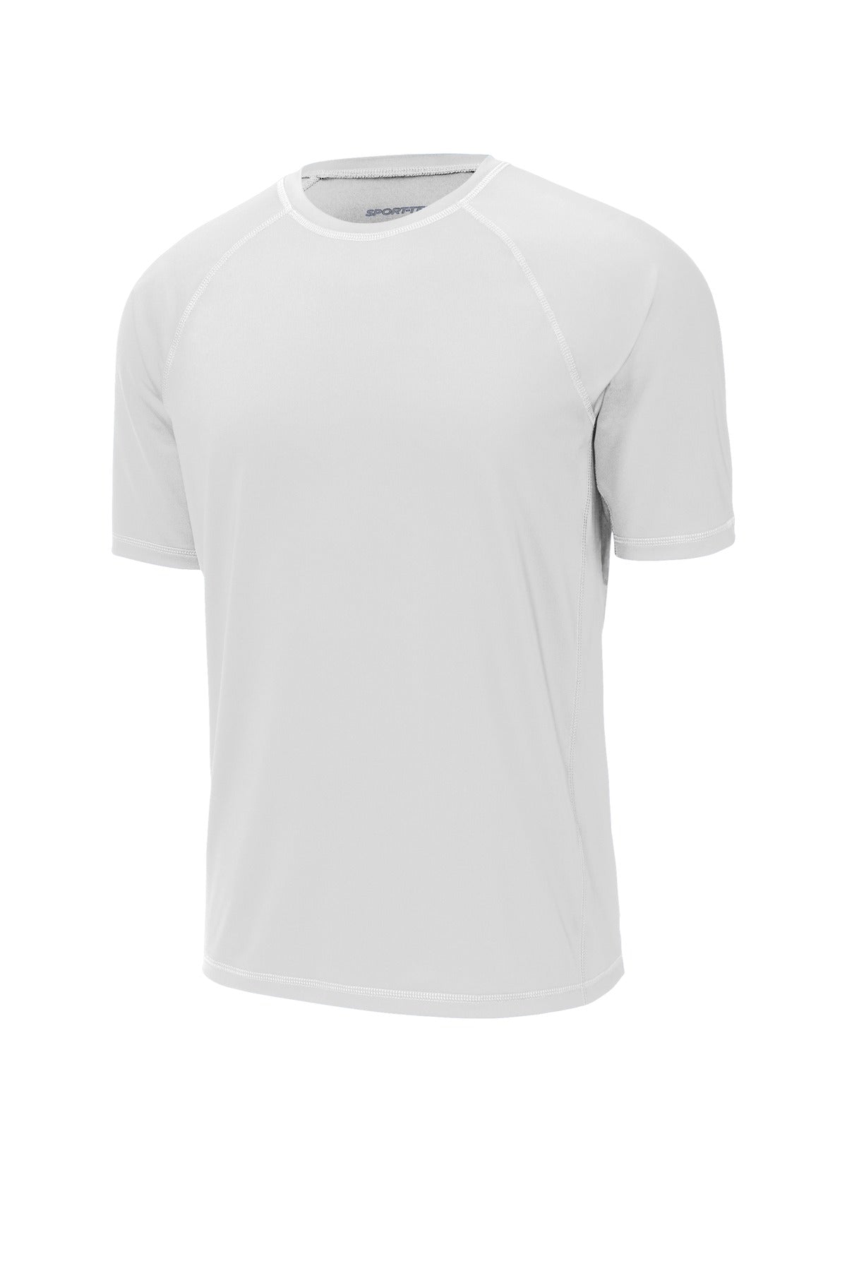 Sport-Tek Rashguard Tee ST470 - White - Front (flat)