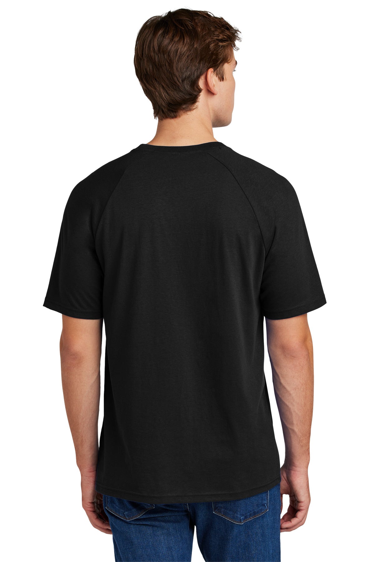 Sport-Tek Halftime Raglan Tee ST6040 - Black - Back