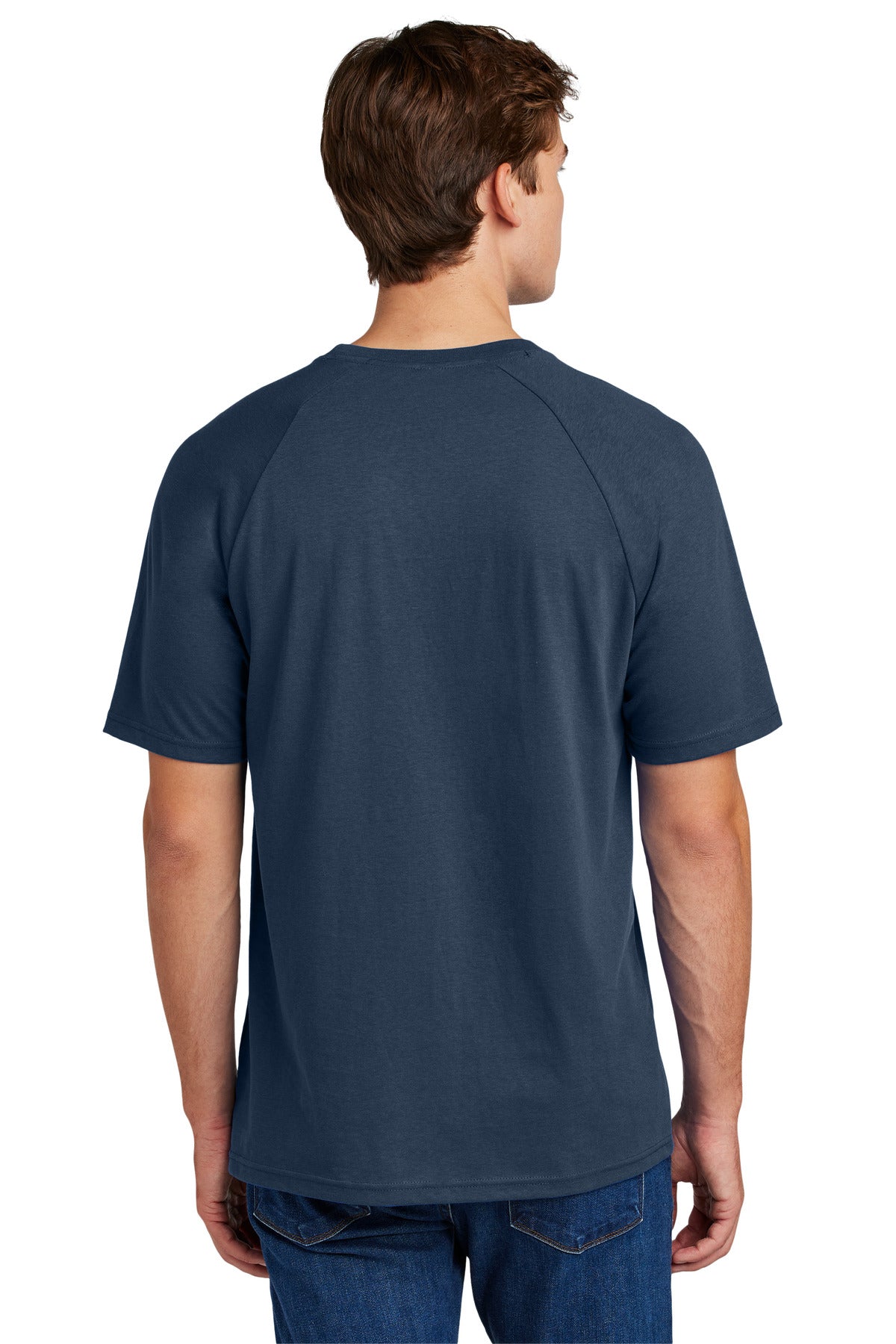 Sport-Tek Halftime Raglan Tee ST6040 - True Navy - Back
