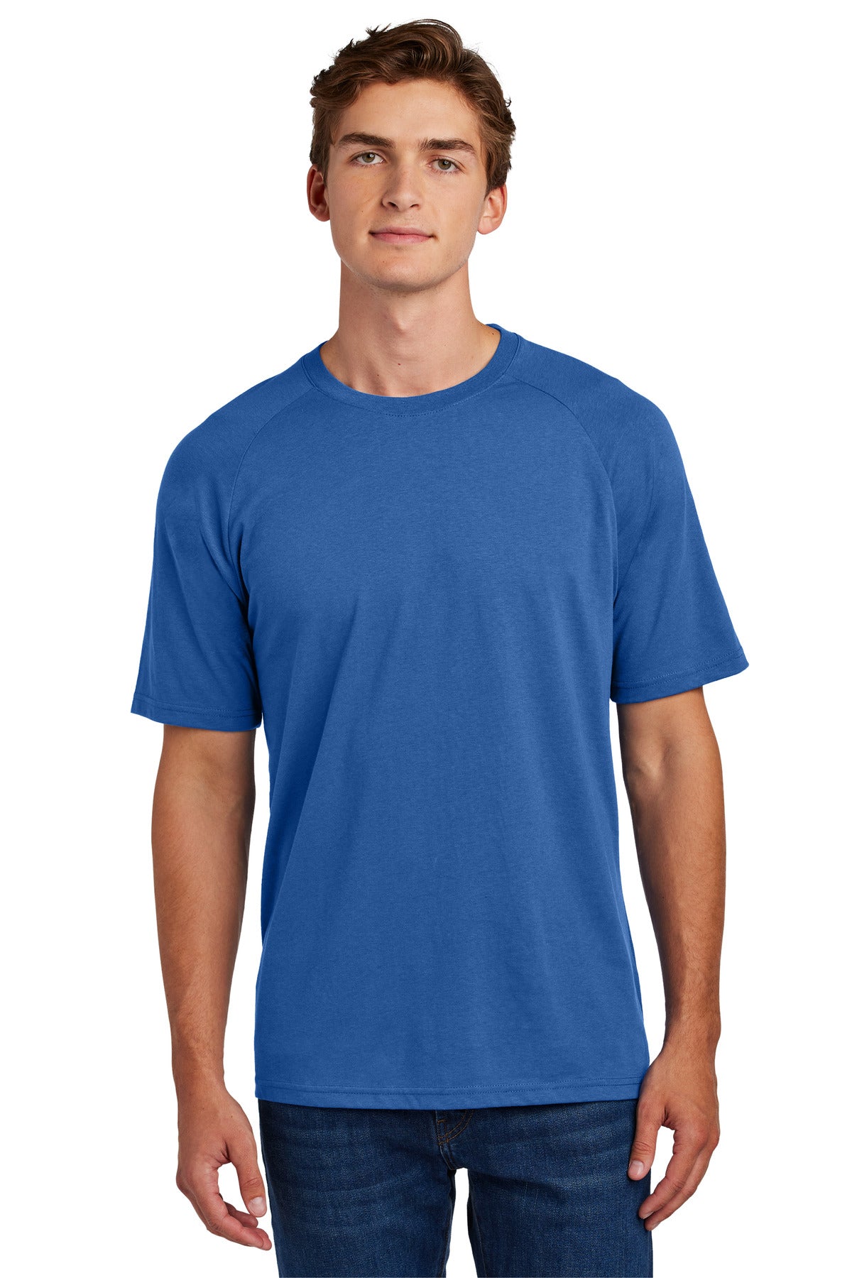 Sport-Tek Halftime Raglan Tee ST6040 - True Royal - Front