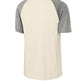 Sport-Tek Halftime Raglan Tee ST6040 - Vintage Heather/ Ecru - Back (flat)