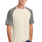 Sport-Tek Halftime Raglan Tee ST6040 - Vintage Heather/ Ecru - Front