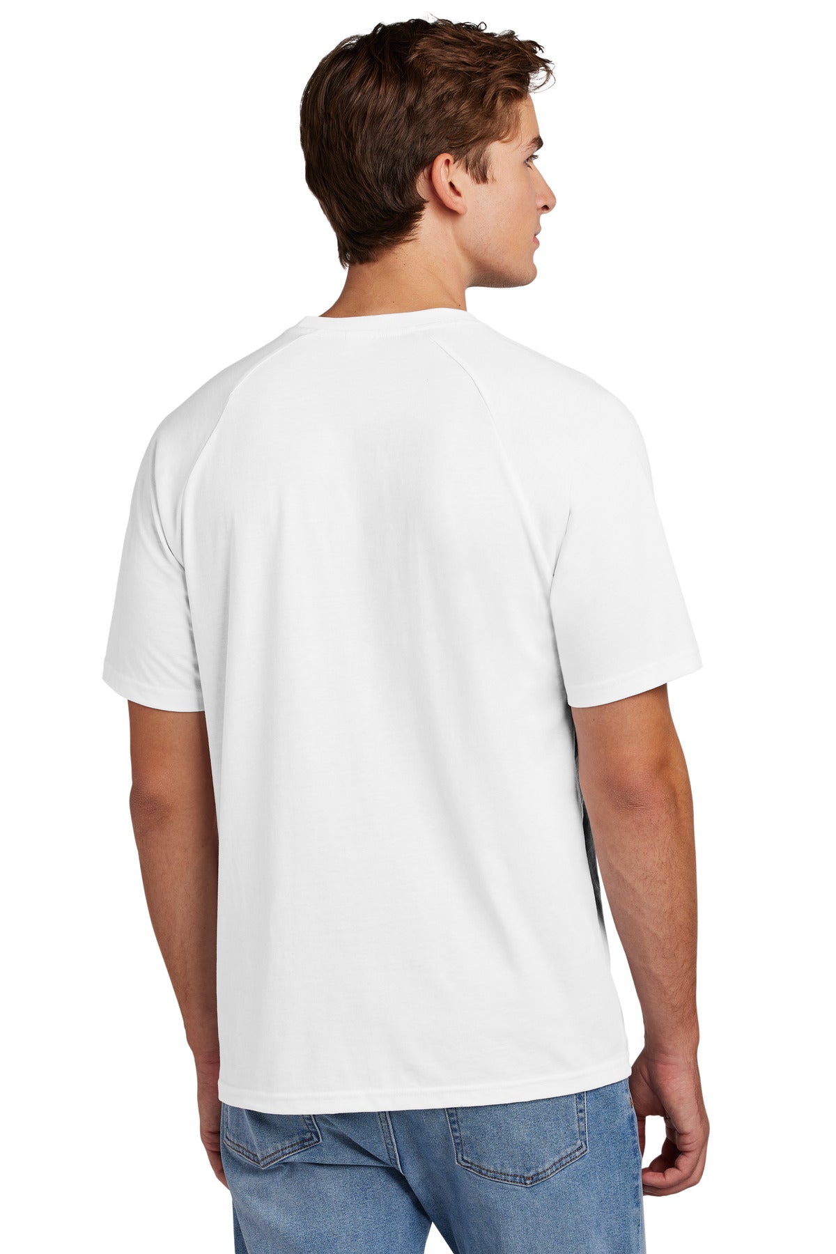 Sport-Tek Halftime Raglan Tee ST6040 - White - Back
