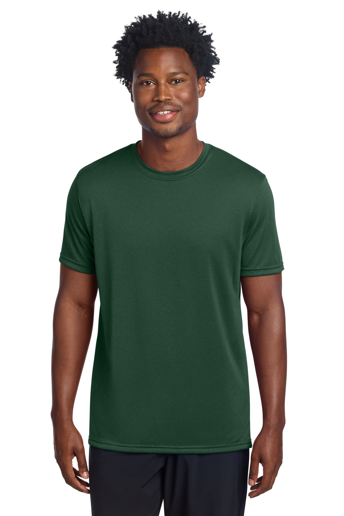 Sport-Tek Echo Tee ST760 - Forest Green - Front
